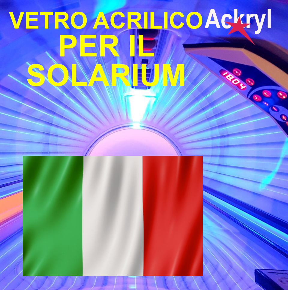 Vetro acrilico per solarium
